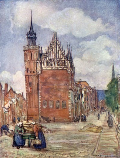 Het stadhuis van Kampen door Nico Jungman